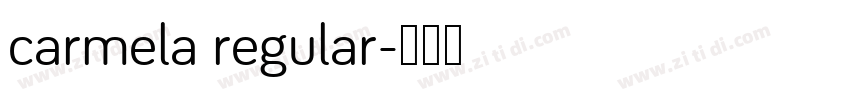 carmela regular字体转换